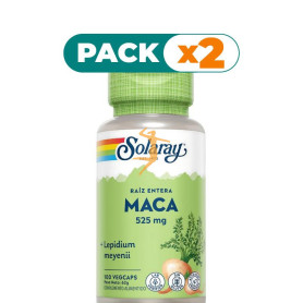 Pack 2x MACA 525Mg. 100 CÁPSULAS SOLARAY