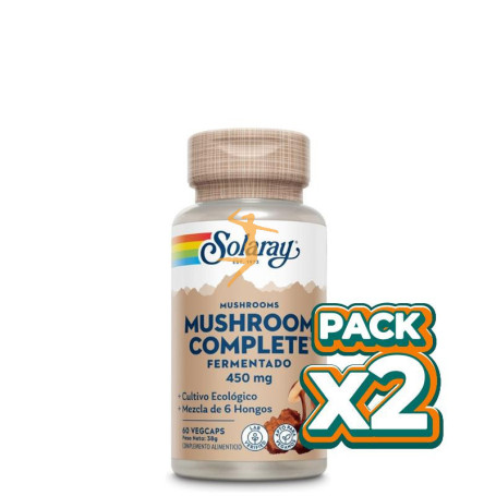 Pack 2x MUSHROOM COMPLETE 60 CÁPSULAS SOLARAY
