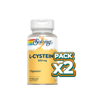 Pack 2x L-CYSTEINE 500Mg. 30 CÁPSULAS SOLARAY