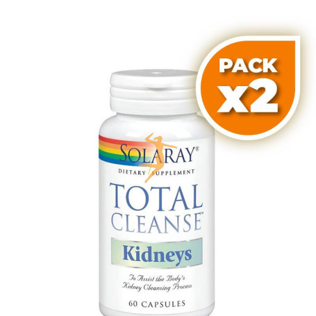 Pack 2x TOTAL CLEANSE KIDNEYS 60 CÁPSULAS SOLARAY
