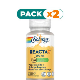 Pack 2x REACTA C TM 500Mg. 60 CÁPSULAS VEGETALES SOLARAY