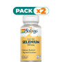 Pack 2x SELENIUM SIN LEVADURAS 200 Mcg. 90 CÁPSULAS SOLARAY