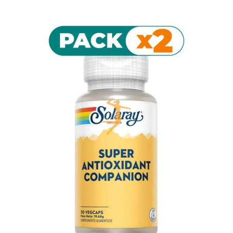 Pack 2x SUPER ANTIOXIDANT COMPANION 30 CÁPSULAS VEGETALES SOLARAY