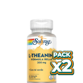 Pack 2x L-THEANINE 200Mg. 45 CÁPSULAS SOLARAY