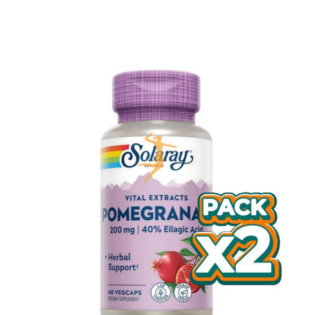 Pack 2x POMEGRANATE 200Mg. 60 CÁPSULAS SOLARAY
