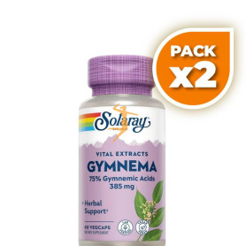 Pack 2x GYMNEMA 385Mg. 60 CÁPSULAS SOLARAY