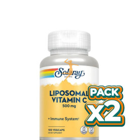 Pack 2x LIPO VITAMIN C 400Mg. 100 CAPSULAS VEGETALES SOLARAY