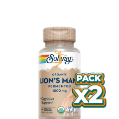 Pack 2x MELENA DE LEÓN 1000Mg 60 CÁPSULAS VEGETALES SOLARAY