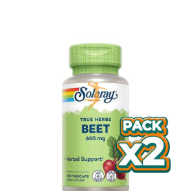 Pack 2x BEET ROOT 100 CÁPSULAS SOLARAY