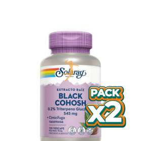 Pack 2x BLACK COHOSH 120 CÁPSULAS VEGETALES SOLARAY