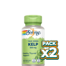 Pack 2x KELP 550Mg. 100 CÁPSULAS VEGETALES SOLARAY