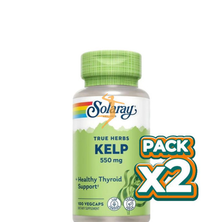 Pack 2x KELP 550Mg. 100 CÁPSULAS VEGETALES SOLARAY