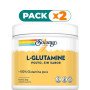 Pack 2x L-GLUTAMINE POLVO 300Gr. SABOR NEUTRO SOLARAY