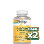 Pack 2x CALCIUM CITRATE 60 COMPRIMIDOS NARANJA SOLARAY