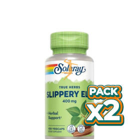 Pack 2x SLIPPERY ELM BARK 100 CAPSULAS SOLARAY