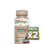 Pack 2x CHAGA FERMENTED 500 MG. - 60 VEGCAPS SOLARAY