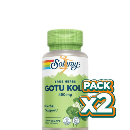 Pack 2x GOTU KOLA 100 CAPSULAS SOLARAY