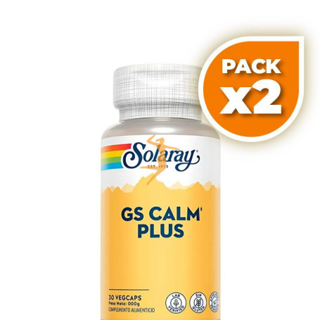 Pack 2x GS CALM PLUS 30 CÁPSULAS SOLARAY