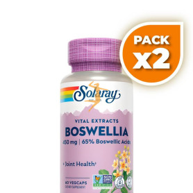 Pack 2x BOSWELIA 450MG 60 CÁPSULAS VEGETALES SOLARAY