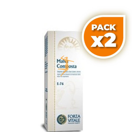 Pack 2x MALVA COMPOSTA (FLUIMALV) 100Ml. FORZA VITALE