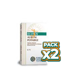 Pack 2x AURUM POTABILE 10Ml. (Oro Alquémico) FORZA VITALE