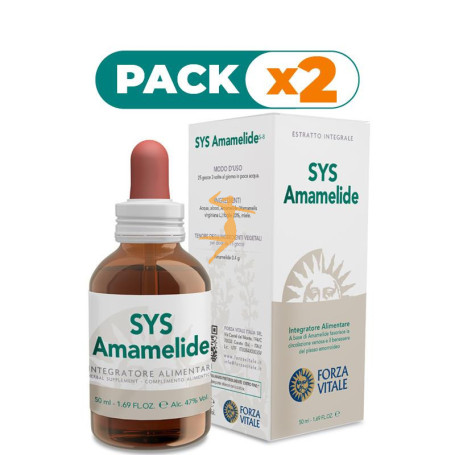 Pack 2x SYS AMAMELIDE (HAMAMELIS) 50Ml. FORZA VITALE