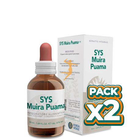 Pack 2x SYS MUIRA PUAMA 50Ml. FORZA VITALE