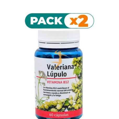 Pack 2x VALERIANA, LUPULO Y B12 60 CAPSULAS ESPADIET