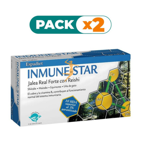 Pack 2x JALEA INMUNE STAR FORTE 20 VIALES ESPADIET