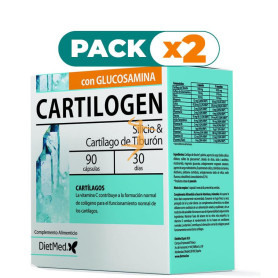 Pack 2x CARTILOGEN 90 CÁPSULAS DIETMED