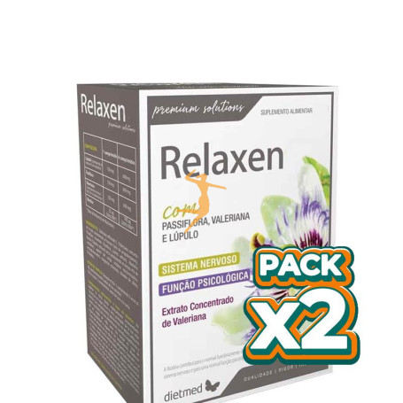 Pack 2x RELAXEN PASIFLORA Y VALERIANA 30 COMPRIMIDOS DIETMED