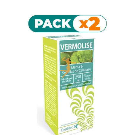 Pack 2x VERMOLISE SOLUCIÓN ORAL 250Ml. DIETMED