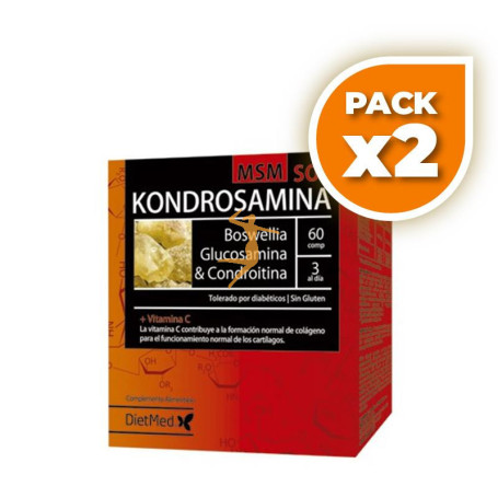 Pack 2x KONDROSAMINA MSM 60 COMPRIMIDOS DIETMED