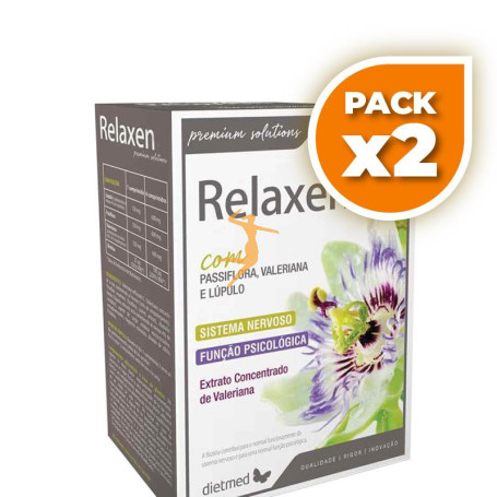 Pack 2x RELAXEN PASIFLORA Y VALERIANA 60 COMPRIMIDOS DIETMED