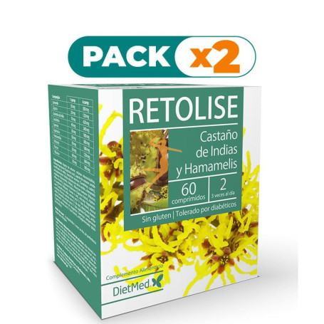 Pack 2x RETOLISE 60 COMPRIMIDOS DIETMED