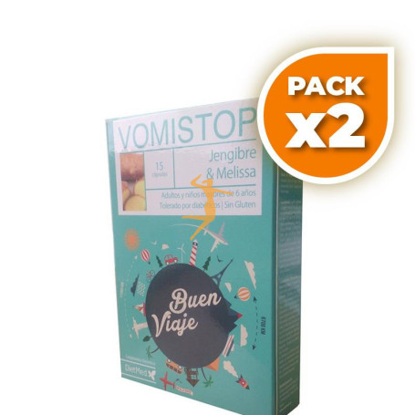 Pack 2x VOMISTOP 15 CÁPSULAS DIETMED