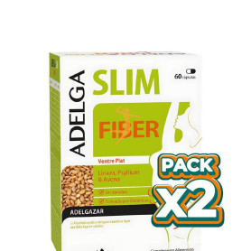Pack 2x ADELGASLIM FIBER 60 CÁPSULAS DIETMED