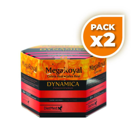 Pack 2x MEGAROYAL DYNAMICA 20 AMPOLLAS DIETMED