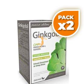 Pack 2x GiNKGOBIL 60 CÁPSULAS DIETMED