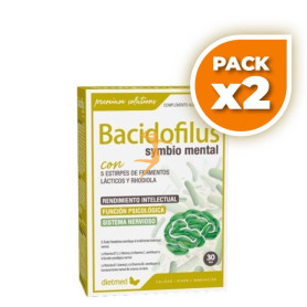 Pack 2x BACIDOFILUS SYMBIO MENTAL 30 CAPSULAS DIETMED