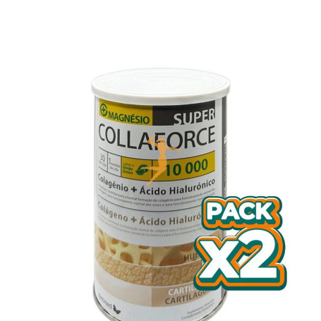Pack 2x SUPER COLLAFORCE 10.000 MAGNESIO (LIMÓN) 450GR DIETMED