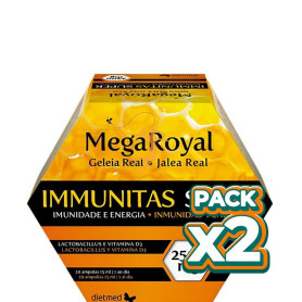 Pack 2x MEGAROYAL IMMUNITAS SUPER 2500 20 AMPOLLAS DIETMED