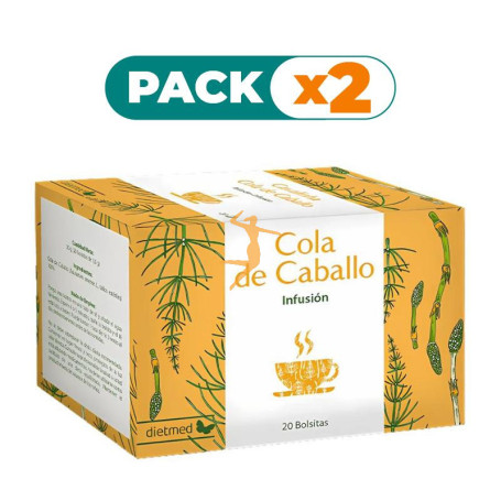 Pack 2x INFUSIÓN COLA DE CABALLO 20 BOLSITAS DIETMED