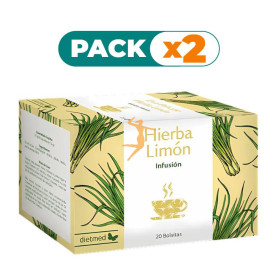 Pack 2x INFUSIÓN HIERBA DE LIMÓN 20 BOLSITAS DIETMED