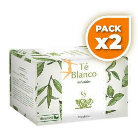 Pack 2x INFUSIÓN TÉ BLANCO 20 BOLSITAS DIETMED
