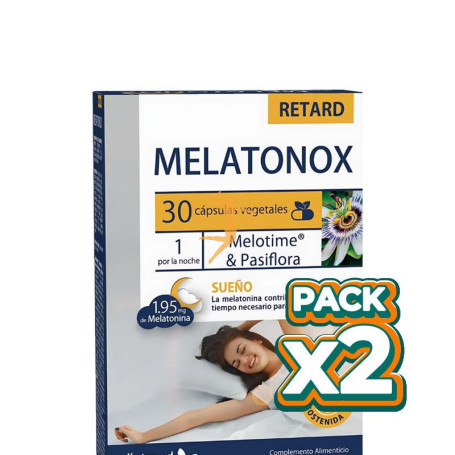 Pack 2x MELATONOX RETARD 30 CÁPSULAS VEGETALES DIETMED