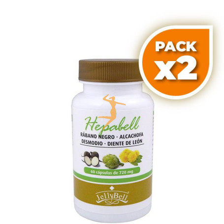 Pack 2x HEPABELL 60 CÁPSULAS JELLYBELL