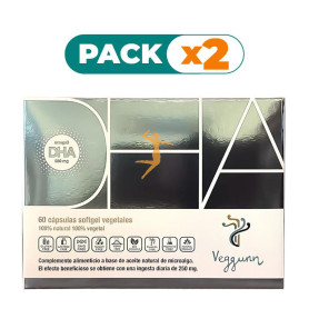 Pack 2x DHA OMEGA 3 60 CÁPSULAS VEGGUNN