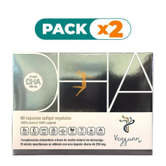 Pack 2x DHA OMEGA 3 60 CÁPSULAS VEGGUNN