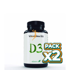 Pack 2x VITAMINA D3 1000 UI 60 COMP EBERS